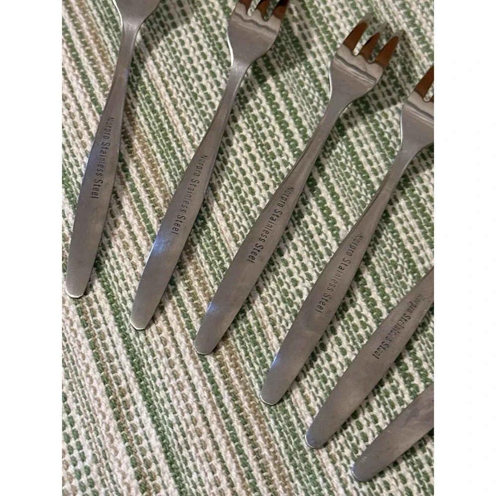 6 Norpro Stainless Steel Cocktail Appetizer Forks, 5